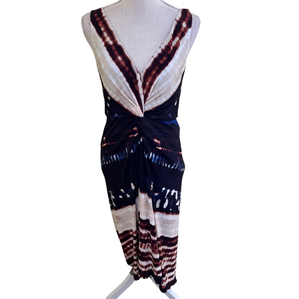 Suzi Chin for Maggie Boutique Sleeveless Tie Dye Print Sheath Dress 4